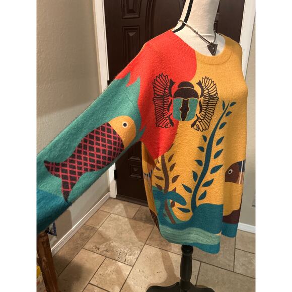 Colorful and Fun Cotton Wool Sweater - Picture 3 of 7